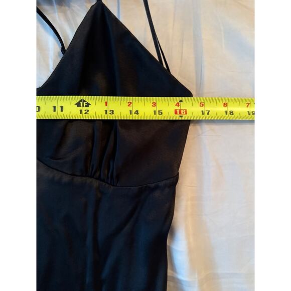 ZARA Spaghetti Strap Satin Fringe Dress Size M Bloggers Fave Holiday New - Picture 8 of 10